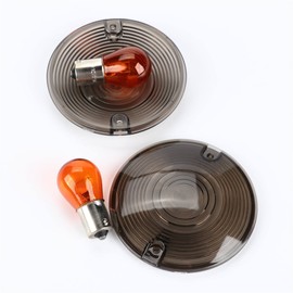 ZYTC 2" LED Turn Signals w/Brake Running Light Bullet Style Front Rear 1156 Amber LED Turn Signal Kit for Harley