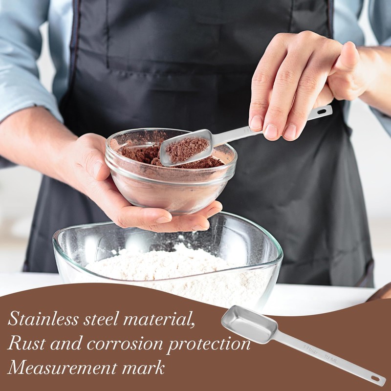 1 Tablespoon Stainless Steel Single Measuring Spoon 15 ml Rectangular