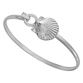 Cape Cod Jewelry-CCJ Scallop Shell Clam Bracelet Sea Life Latch Cuff