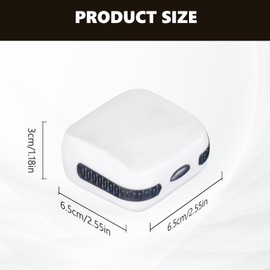 Hörgeräte Etui,Aufbewahrungsbox für Hörgeräte,Hardcase,wasserdichte(weiß)