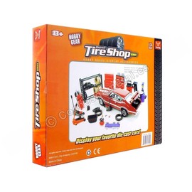 Repair Tire Shop Accessories Tool Set for 1/24 Scale Models by Phoenix Toys
