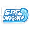 Sticker Gold - Surf Wagon Sticker - 14.5cm - Campervan