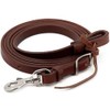 Jeereal Heavy Harness Leather Western Roper Rein, Round Trail Barrel