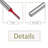 2pcs Router Bit 1/4" Shank 1/8" Cutting Dia Single Straight