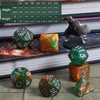 CiaraQ DND Polyhedral Dice Set with Dice Bag for Dungeons