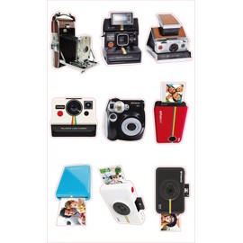 Zink Polaroid Colorful & Decorative Camera Stickers for 2x3 Photo Paper, Colorful