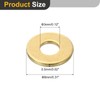 sourcing map M3 Flat Washer, 120 Pcs Brass Ring Flat