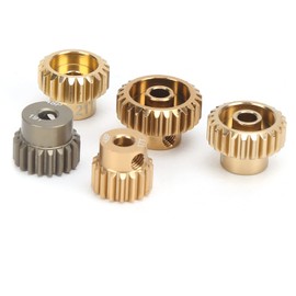 5pcs RC Motor Sprocket Set, 48P 17T | 19T | 21T | 23T | 25T Mini Gear Kit 7075 Aluminium Sprocket Set Motor Gear Kit for 1/10 RC Car