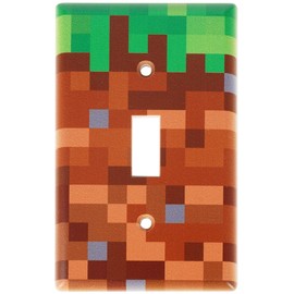 Camtoms Light Switch Cover, Unique Light Switch Cover Plate (Brown/Green)