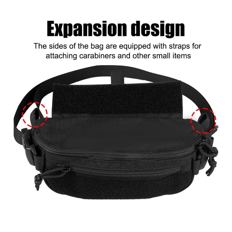 Tactical Drop Dangler Pouch,Magic Strap Sub Abdominal Carrying Kit Bag