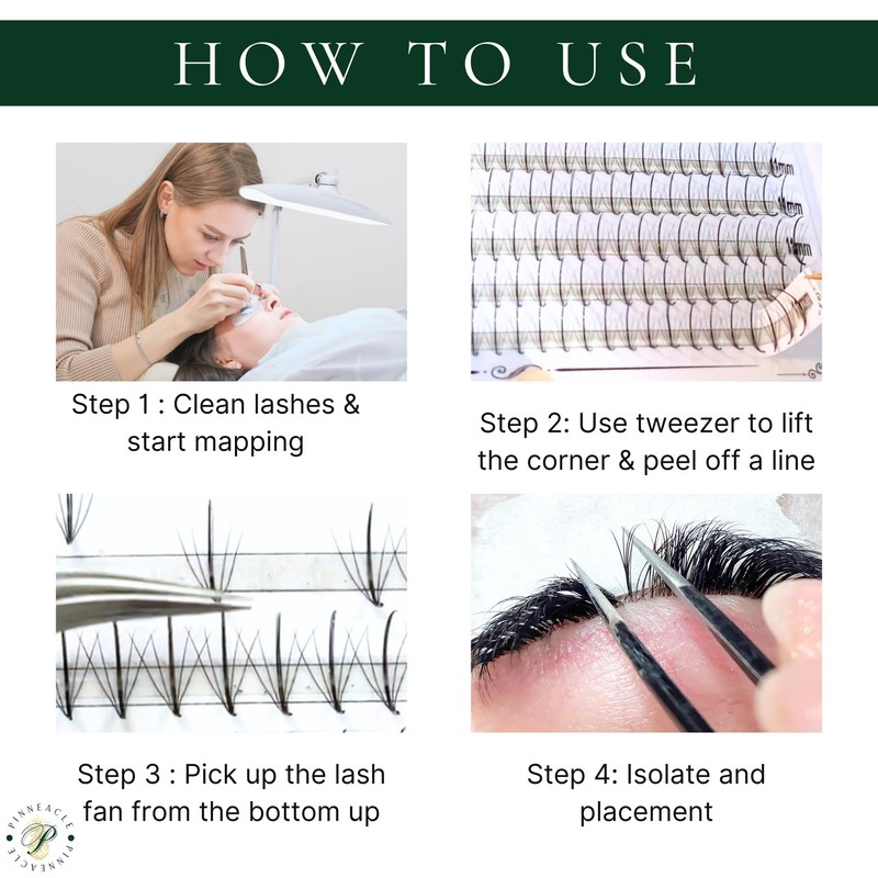 Promade Volume Fans | 1200 Fans | Premium Handmade Lashes