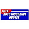 48" Free AUTO Insurance Quotes Decal Sticker car Motorcycle homeowner Geico Save