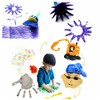 Operitacx 4-piece Boys and Girls Flower Stamp Sponge Brush Painting