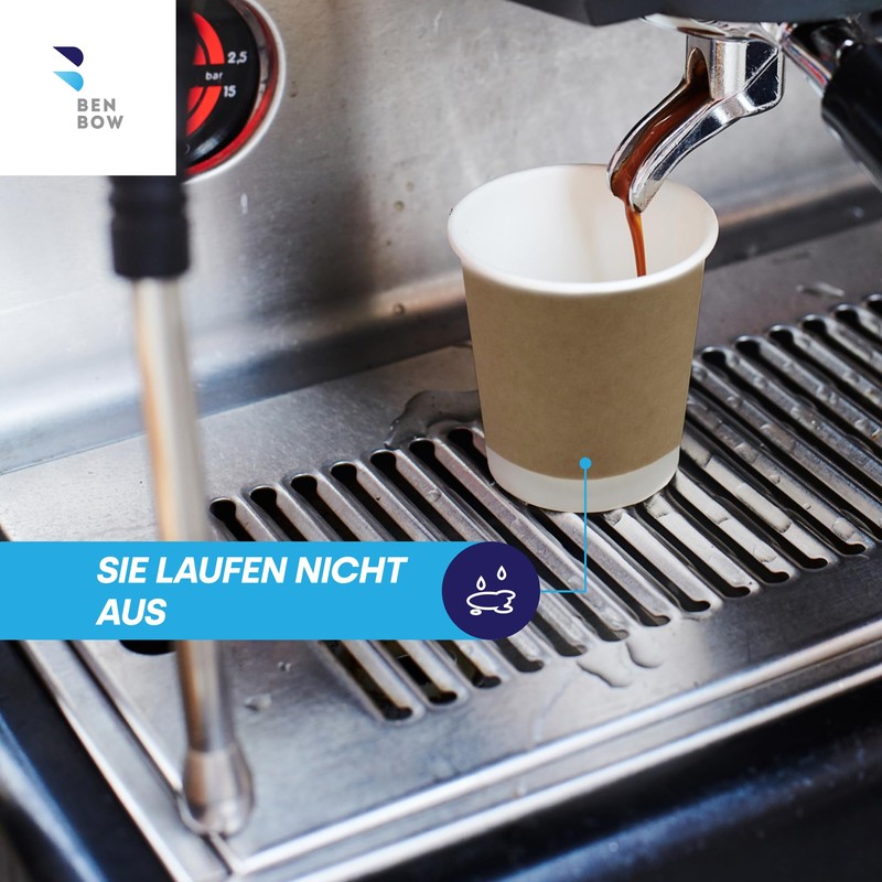 BenBow 20 x 400 ml Disposable Paper Thermal Cups for