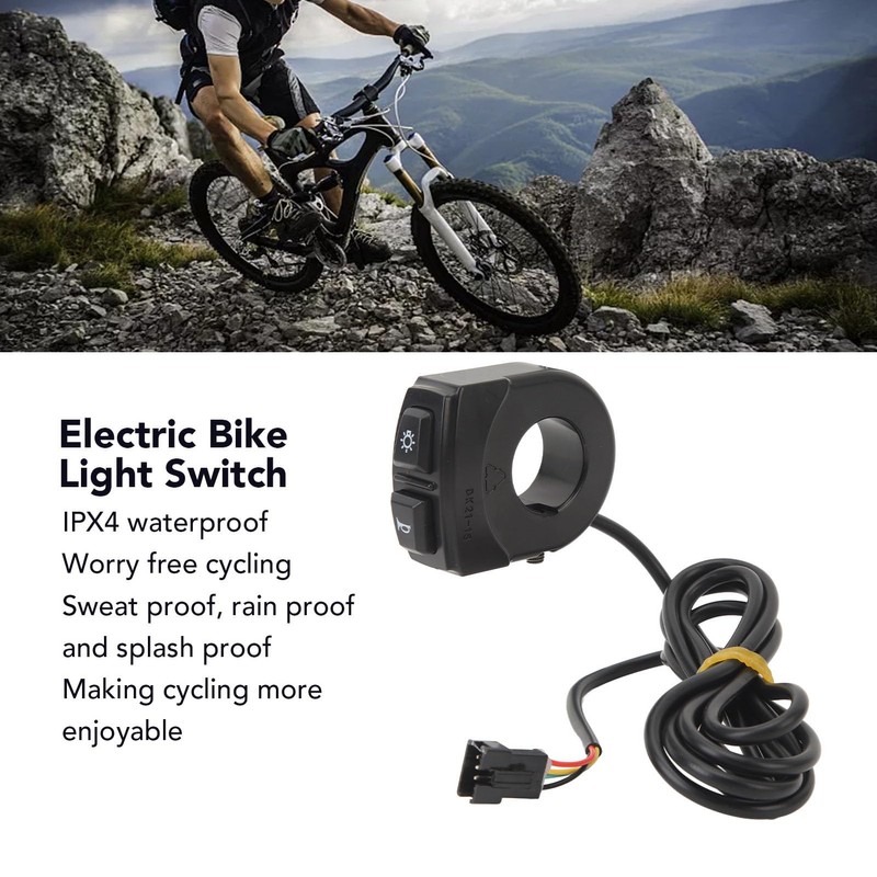 VGEBY Electric Bicycle Light Switch, DK21 1S Electric Bicycle Horn