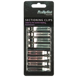 BaByliss Hairdresser Sectioning Clips, Pack of 8