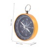 WOONEKY Portable Keychain Compass Aluminum Alloy Hiking Travel Compass with