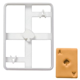 Poker Card Ace of Spades Cookie Cutter, 1 Piece, Ideal for the DIY Las Vegas Casino Theme Party. Bakerlogy