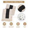 Black Table Runner Boho Table Runner with Tassels 180x30 cm