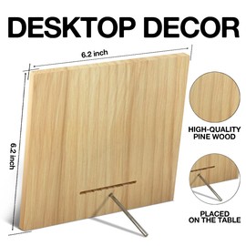 Inspirational Wood Decor Desk Sign Motivational the Man in the Arena Wood Sign Desk Table Shelf Decoration for Home Office 6.3 x 6.3 Inches