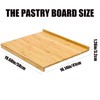 YYRZZ Reversible Pastry Board,19.68" x 16.14" Reversible Bamboo Pastry Board