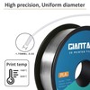 GIANTARM Clear PLA Filament, 1.75mm Transparent PLA 1kg Spool (2.2lbs),