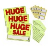 Sunburst Systems Huge Sale Kit: 3 YARD SIGNS, 600 pre-PRICED