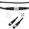 HangTon M12 - Cable blindado de señal de sensor macho