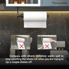 Swaitee Kitchen Roll Holder without Drilling, One-Handed Operation Kitchen Roll