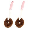 2 Pack Kitchen Scrub Brushes for Cleaning Dish Brush with