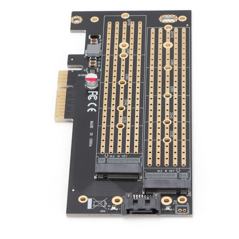 Pcie M.2 Adapter B&amp;M Key NVMe SSD Expansion Card for