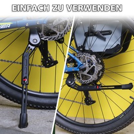 Meghna Bike Kickstand Bike Rear Stand Height Adjustable Bicycle Stand Kick Suitable for Mountain Bike Road Bike BMX MTB 22-28 inch