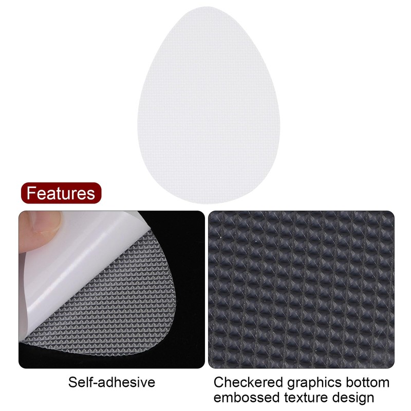 HARFINGTON 3 Pairs Non-Skid Shoe Pads 3.5"x2.6" No Slip Shoe
