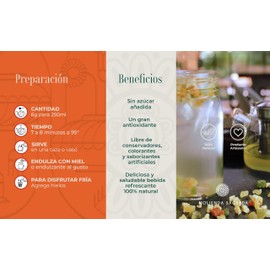 Molienda Sagrada Tisana Frutal Snack Durazno, Infusión Artesanal de Frutos Mexicanos Para Comer y Beber con Chabacano, 200 G