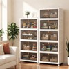 170 Qt Large Storage Bins with Lids, 5 Tier Stackable