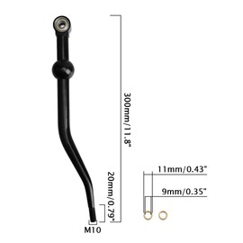 ZYHW Car Short Throw Shifter Compatible with Honda Civic 1988-2000, Aluminum Automotive Replacement Gearshift Lever (Black)