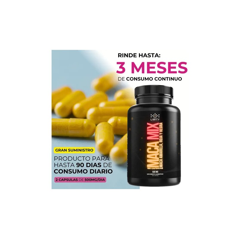Maca Mix - Mezcla De Maca Negra, Roja Y Amarilla