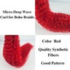 Gozill Red Boho Braiding Hair Pre stretched