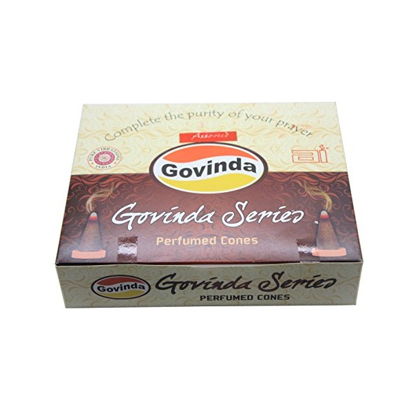Govinda Incense Cones - Assorted - 12 Packs of 10