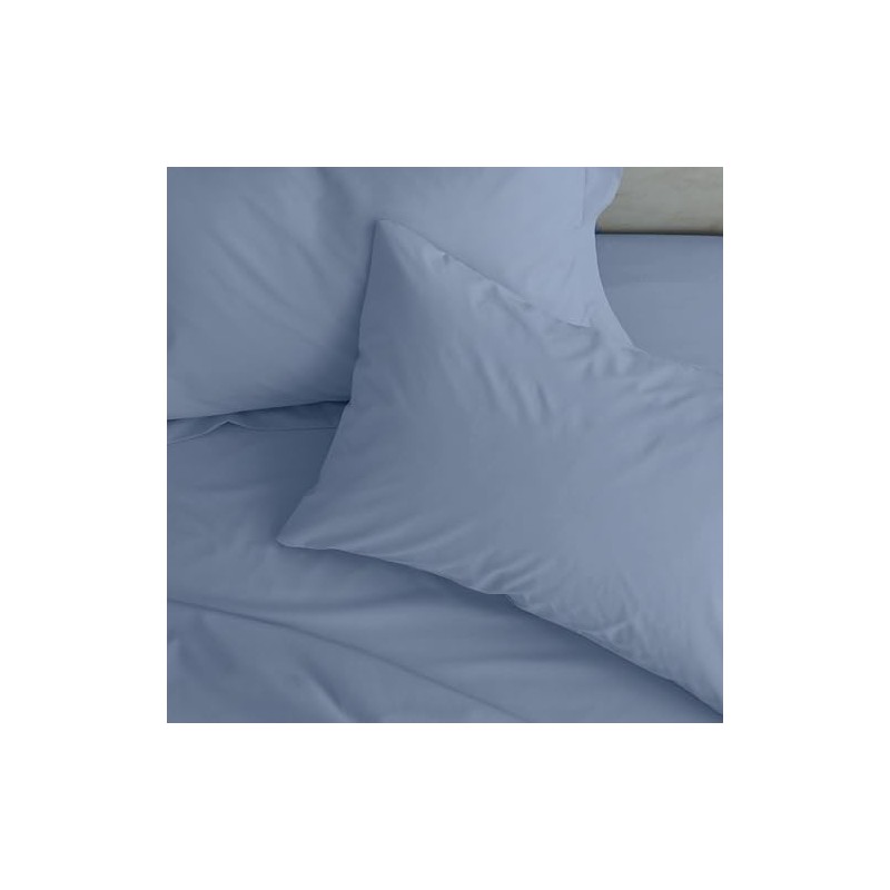 Catherine Lansfield Easy Iron Percale Standard Pillowcase Pair Lansfield Blue