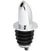 Winco Chrome Plated Free Flow Pourer, No Collar,Black