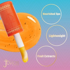 Juvia's Place Magic Lip Oil SweetOrange - Hydrating Plumper All Day Light Non Sticky Lipgloss Makeup - Enhance Beauty w/Glossy Dewy Shine Glow & Moisture for Dry Chap Lips - Vitamin E Fruit Extract