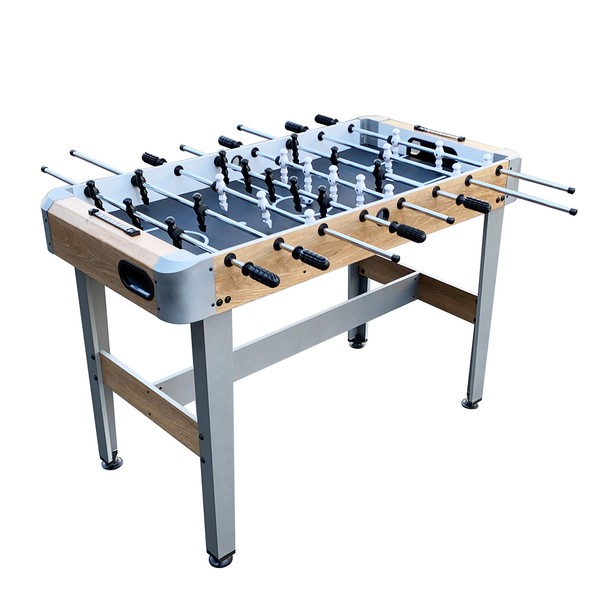 Hathaway Amherst 48-in Foosball/Table Soccer Table, Perfect for Family Game Rooms and Home Recreation Rooms, Includes 31-mm Foosballs and ABS Molded Players, Light Oak