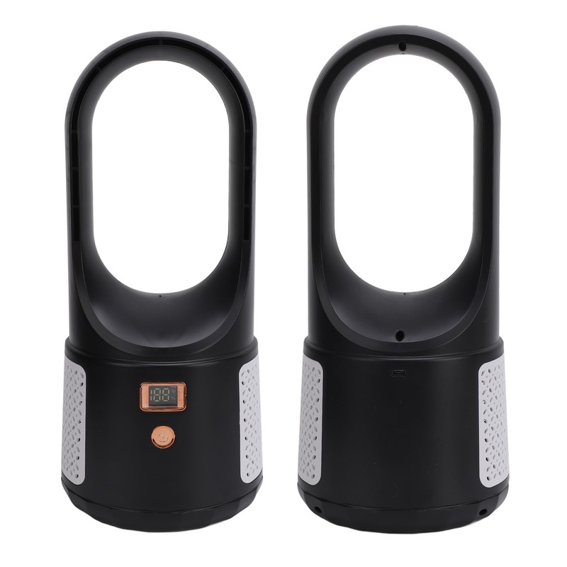 USB Desk Fan 6 Speeds Wind Quiet Portable Bladeless Cooling