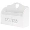 Rustic White Letter Rack With Contrasting Grey Letters Wording and