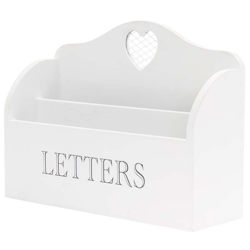 Rustic White Letter Rack With Contrasting Grey Letters Wording and