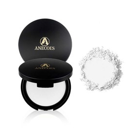 ANECOES Matte Pressed Powder Makeup Breathable Flawless Foundation 2 Colors, Face Setting Powder Oil-control Moisturizing Non-Sticky,Waterproof Long Lasting Finishing Powder (#01Translucent)
