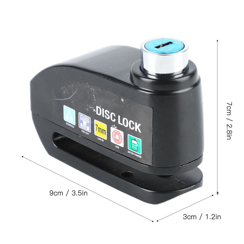 Bicycle Alarm Disc Lock Security Alarm Disc Brake Lock Riding