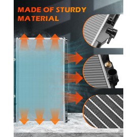 OCPTY Auto Parts Radiator Replacement for 2002-2006 for Honda for CR-V 2.4L 2003-2006 for Honda for Element 2.4L