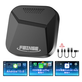 FBINSE AI Box CarPlay Wireless Car Play, For Android Auto, Video Streaming, TF/SIM Card Support, Built-in GPS, Dual Bluetooth, App Store, Split Screen Video Viewing, Wired CarPlay, Android Auto